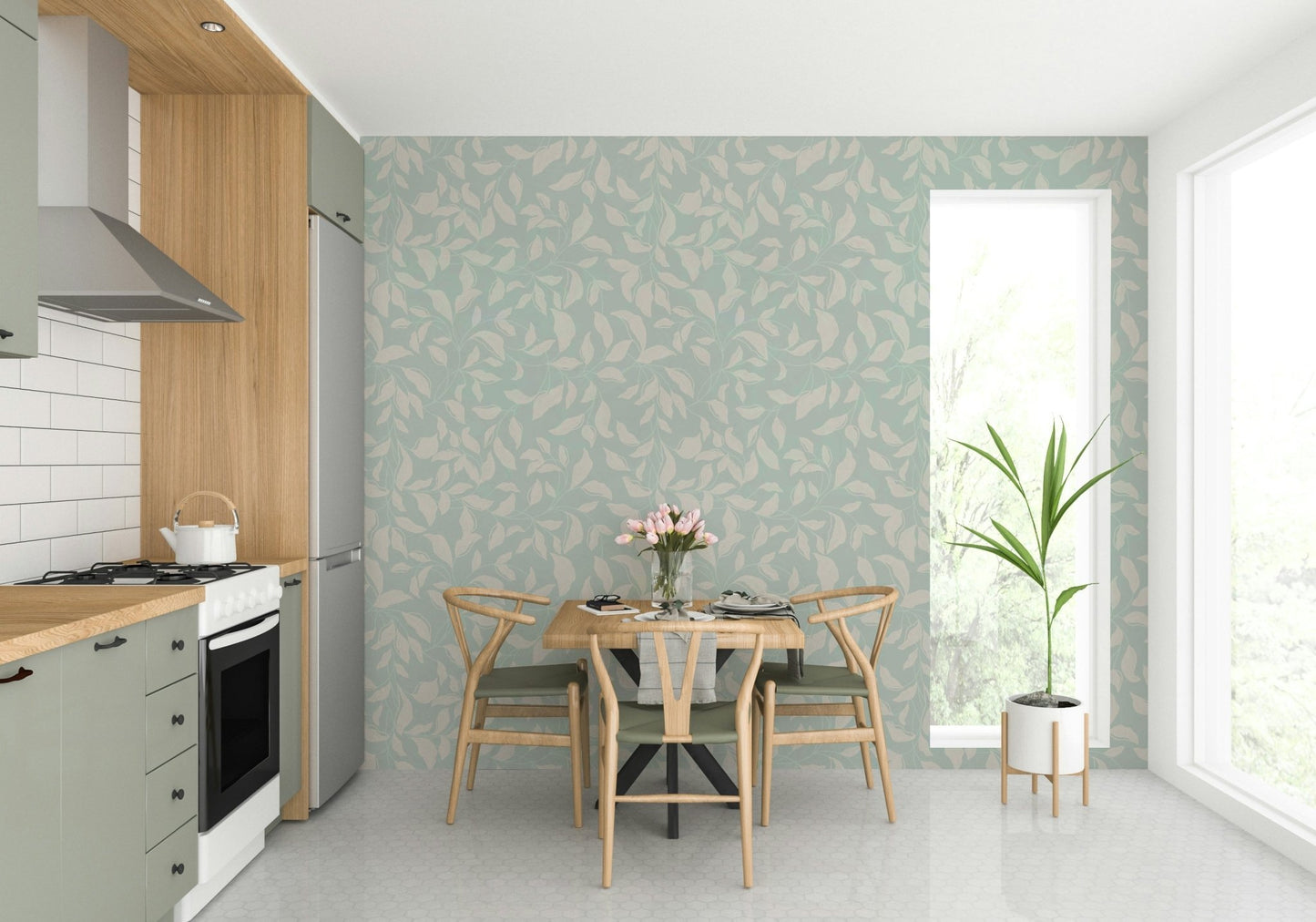 The design evokes a sense of peace, natural beauty, and softness.
