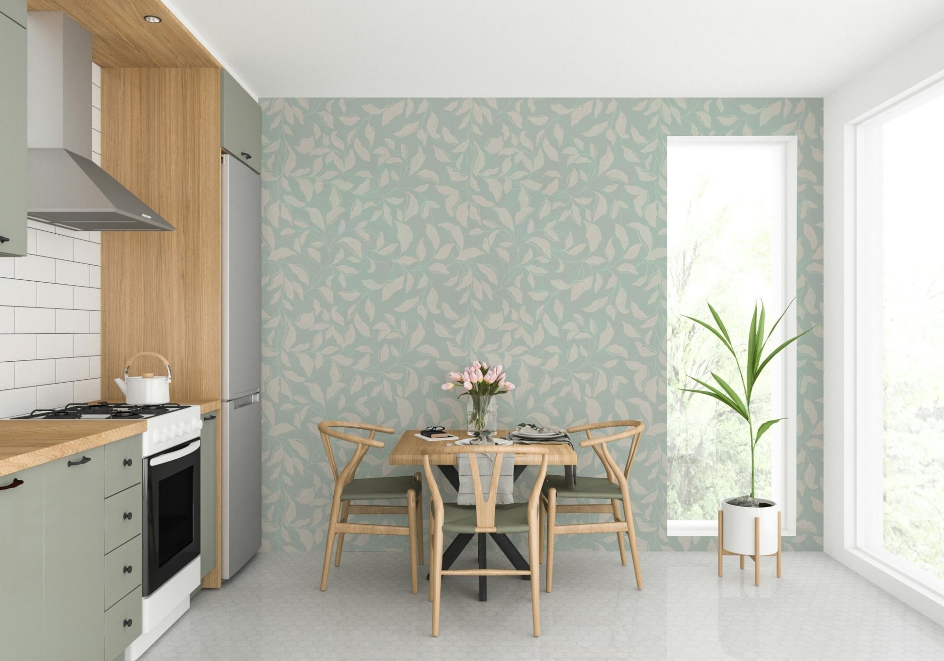 The design evokes a sense of peace, natural beauty, and softness.
