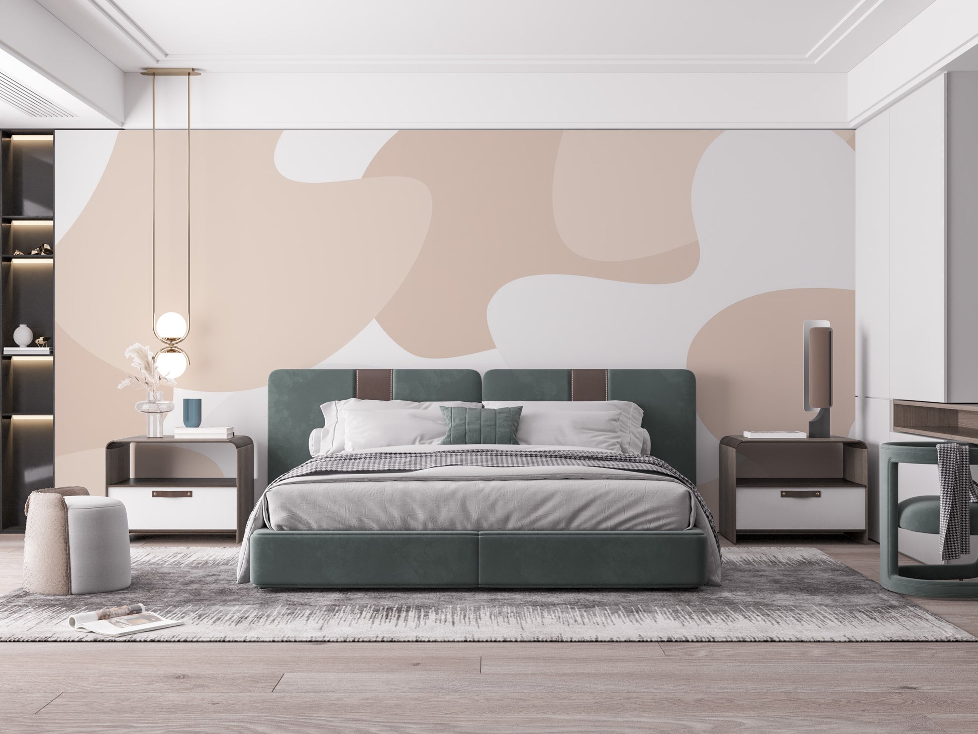 Soft Pastel Abstract Wallpaper Mural - Giffywalls