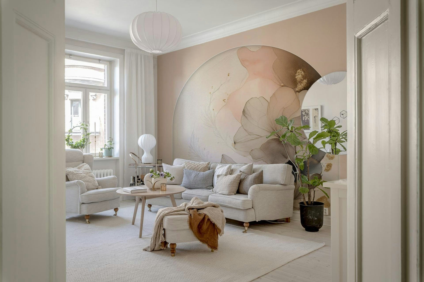 Soft Petal Serenity Wall Mural