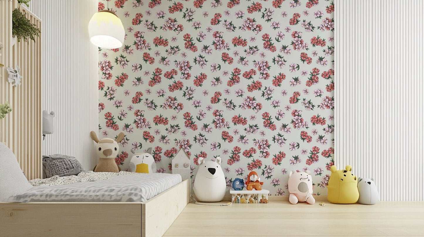 Delicate flower design for quiet spaces

