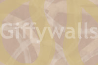 A beautiful modern art wall mural for a living room.

