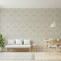 Artistic wallpaper mural Softy Dèco Geometries dancer flowing lines