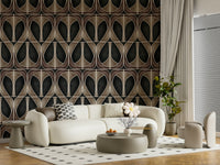 Artistic Softy Dèco Geometries Dramatic Charm wall mural aesthetic.
