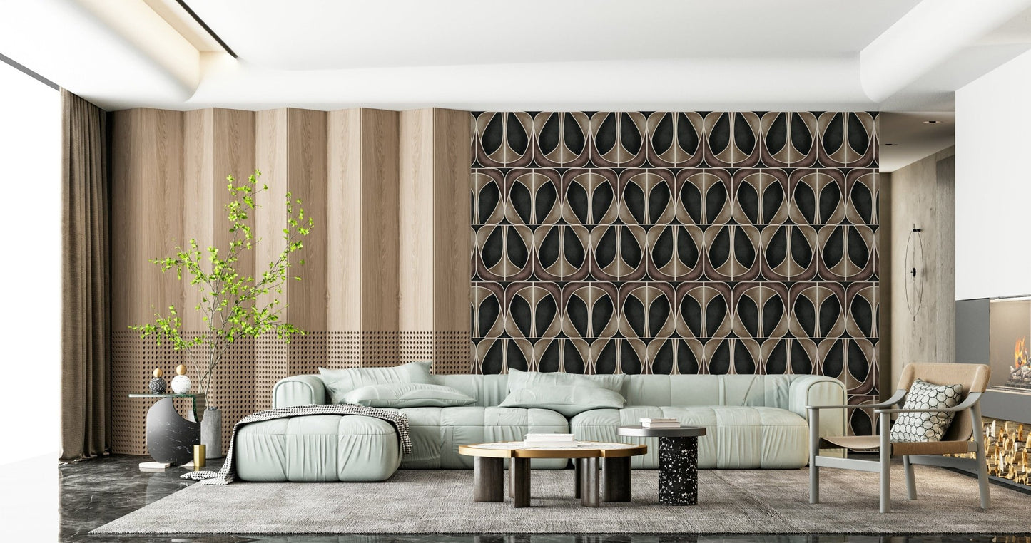 Softy Dèco Geometries Dramatic Charm wallpaper for walls elegance.