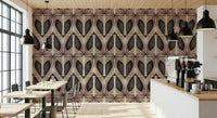 Earthy Softy Dèco Geometries wallpaper for walls interior decor.