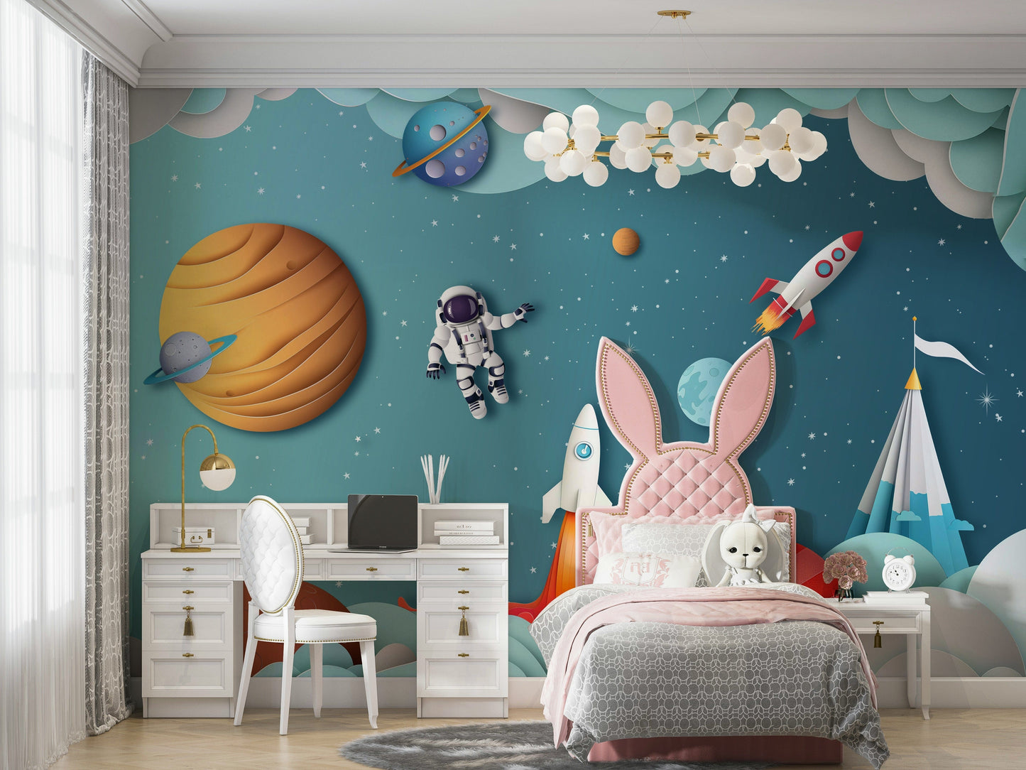 The composition is a harmonious, floating pattern.

