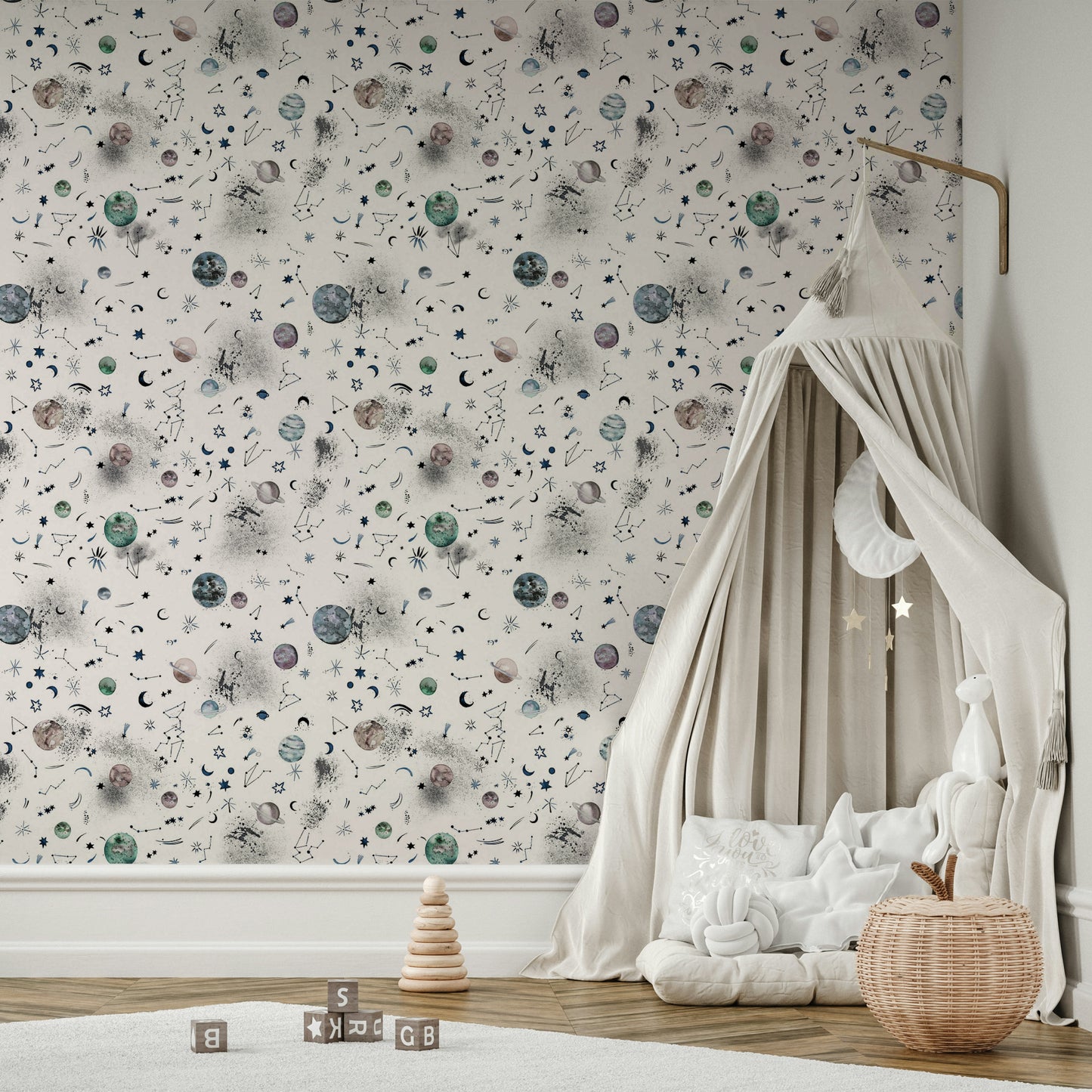 Space Galaxy Planets wallpaper perfect for creating a mesmerizing, astronomical look.

