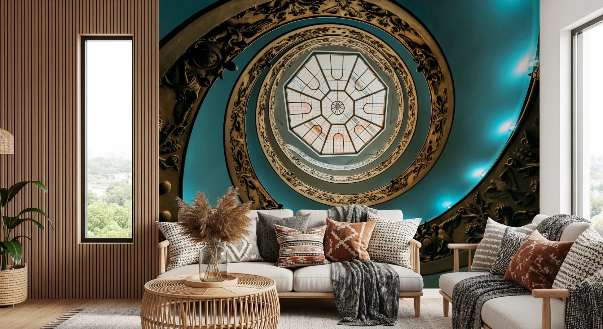 Spiraling Grandeur Wall Mural