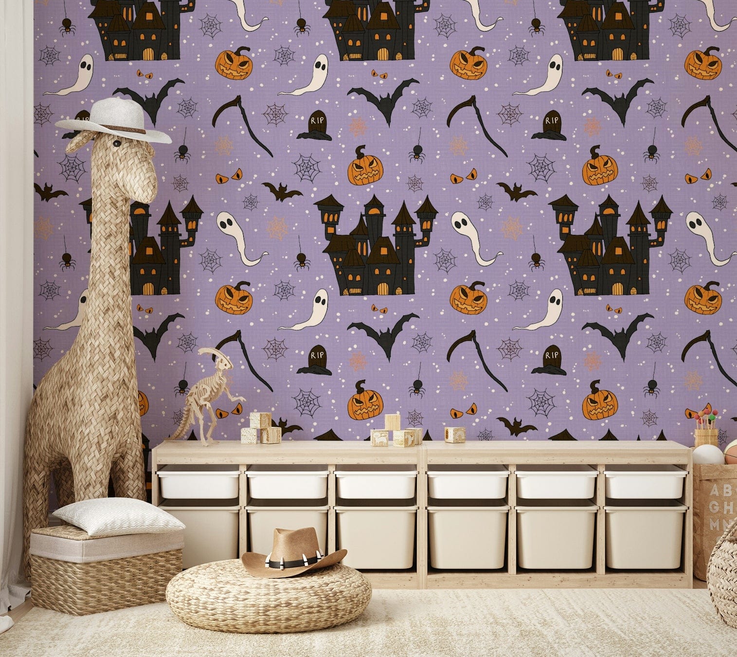 Phantom Castle Foggy Lavender dark wall art.
