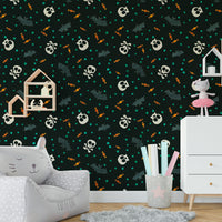 Dark Trick or Treat Party Wallpaper custom print.