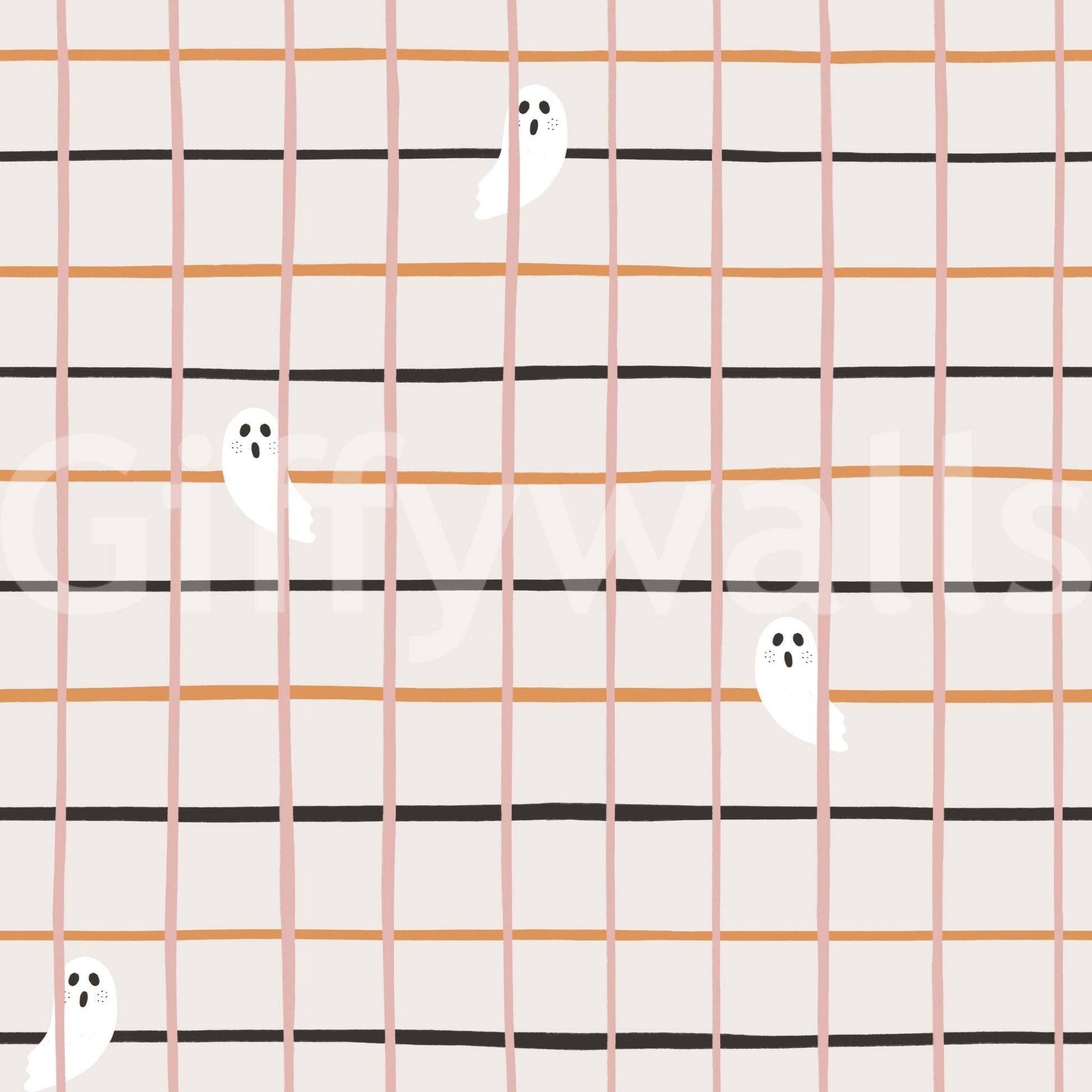 Alternating Halloween stripes evoking a fun, eerie seasonal feel.