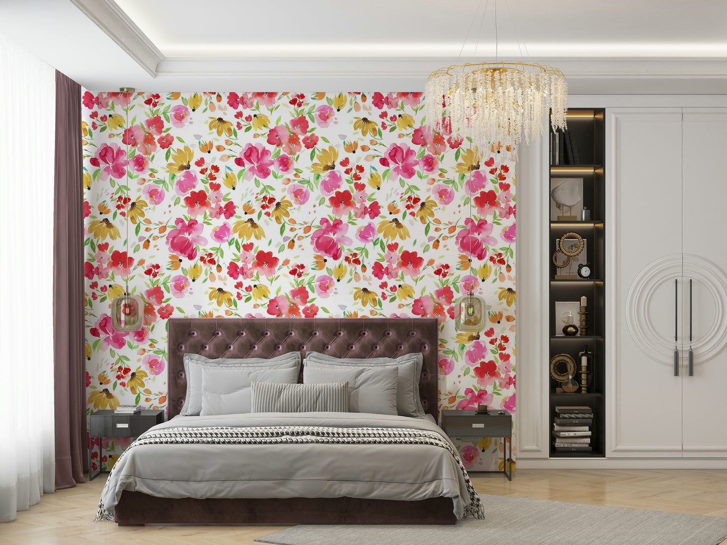Spring Fresh Flowers design creating a light, natural ambiance in any room.

