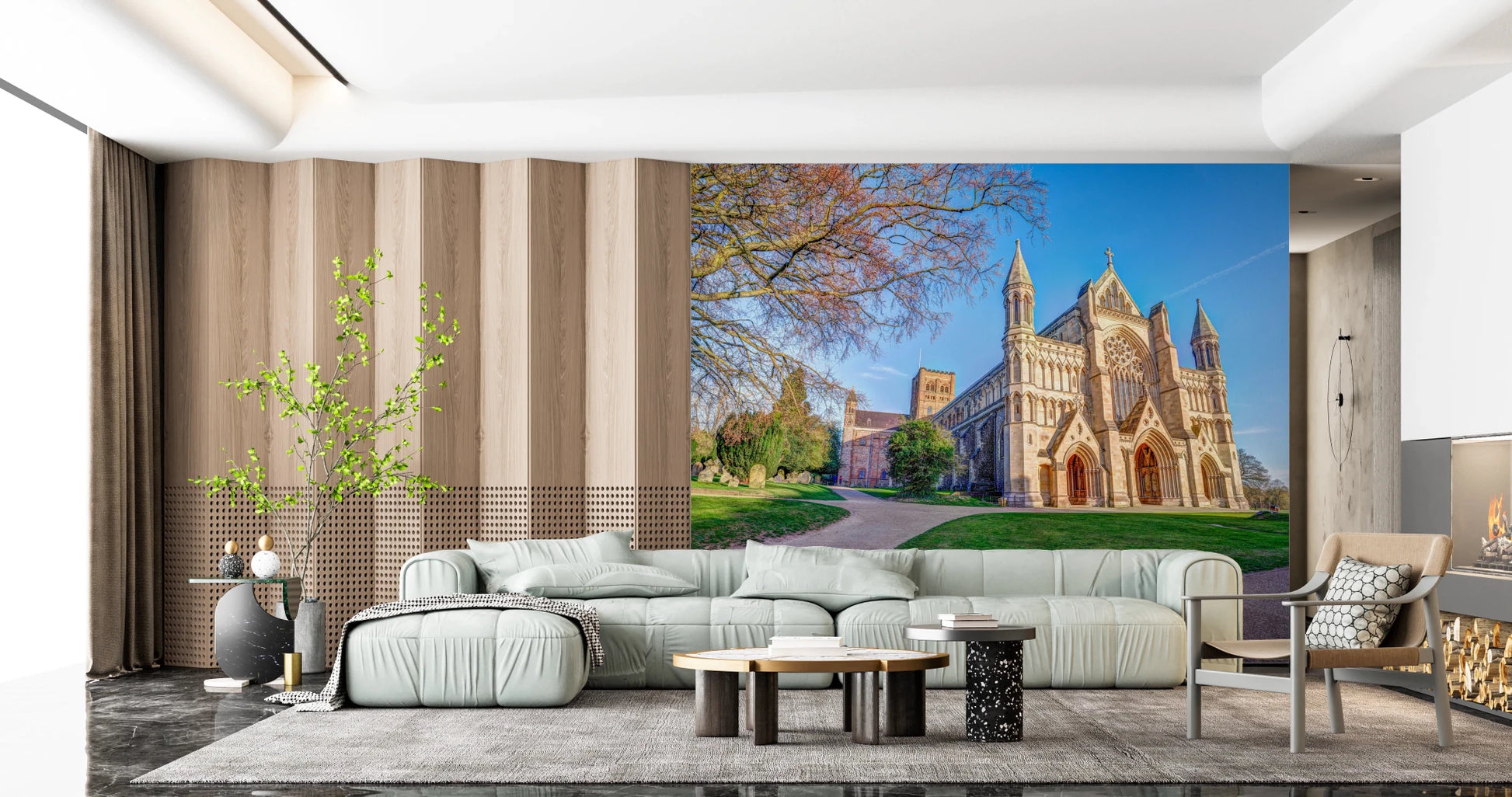 St Albance Cathedral Wall Mural