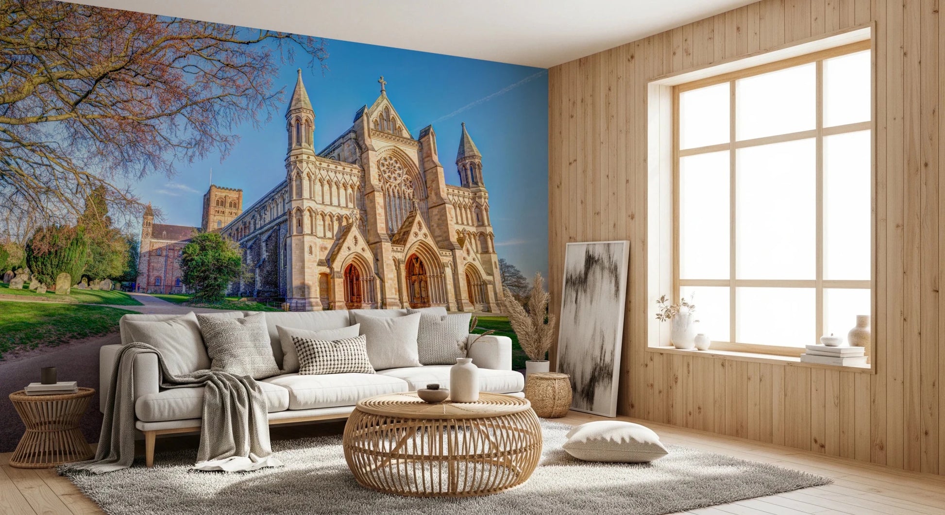 St Albance Cathedral Wall Mural