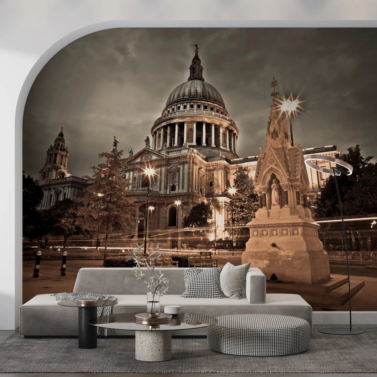 St Pauls Sepia Wall Mural