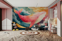 Peaceful marine wall mural


