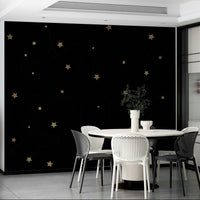 Night sky mural with glowing stars for a relaxing room vibe

