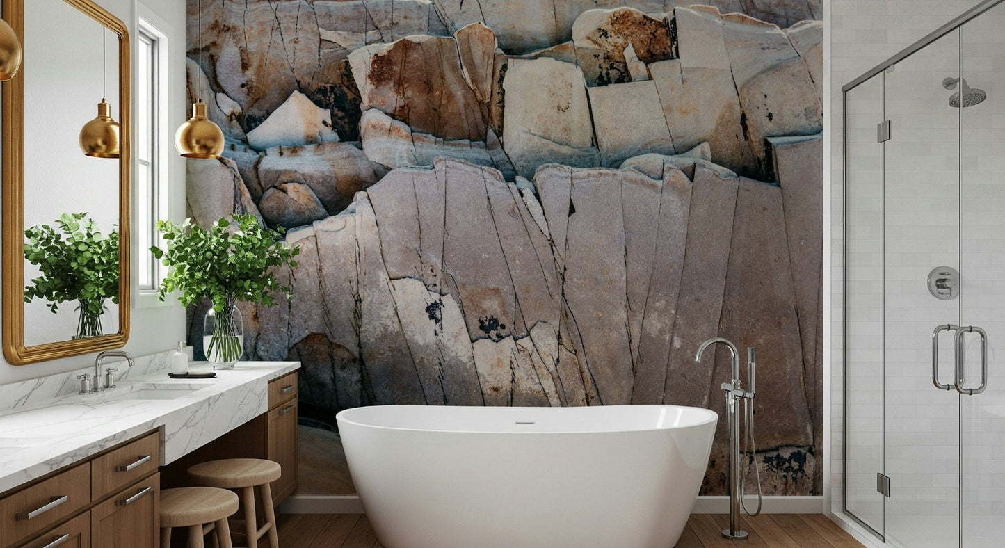 Stone Geometry Wall Mural -2226345