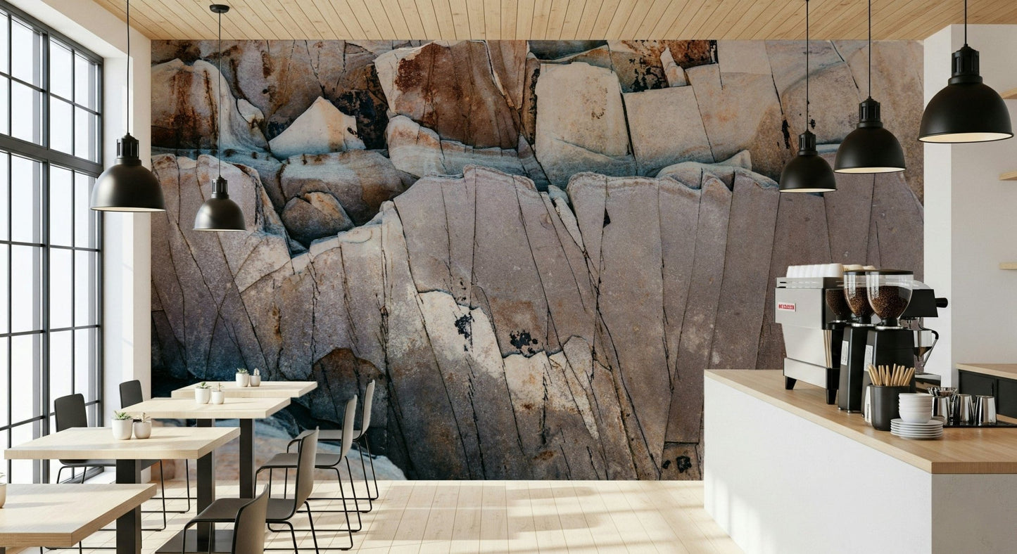 Stone Geometry Wall Mural -2226345