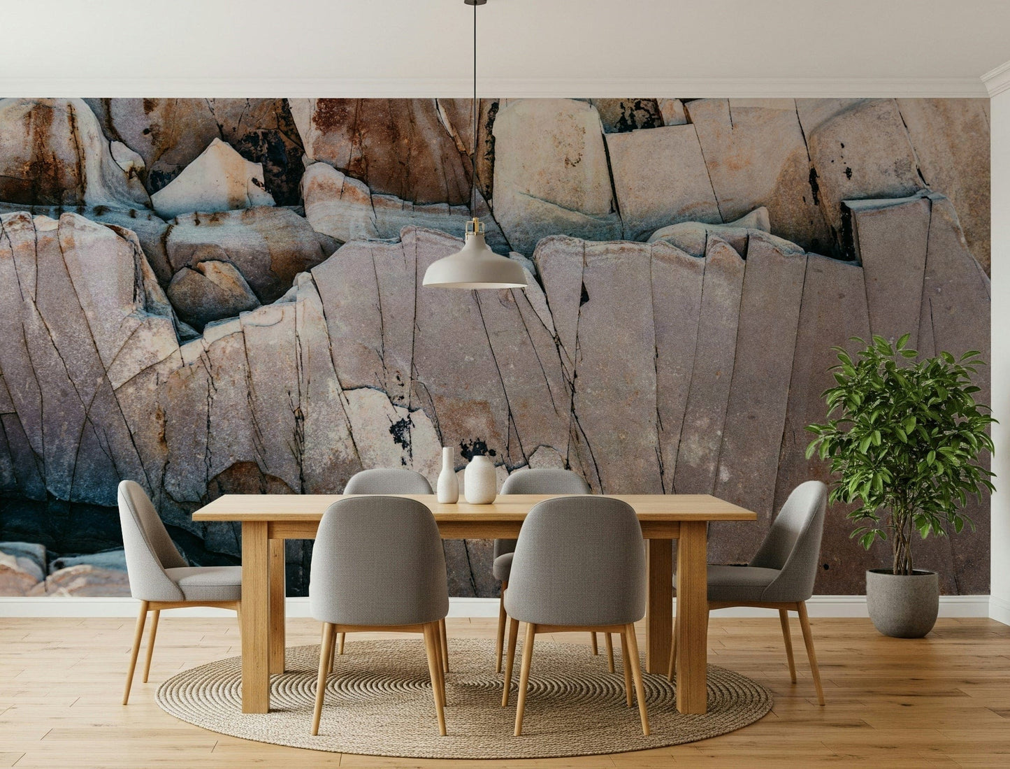 Stone Geometry Wall Mural -2226345