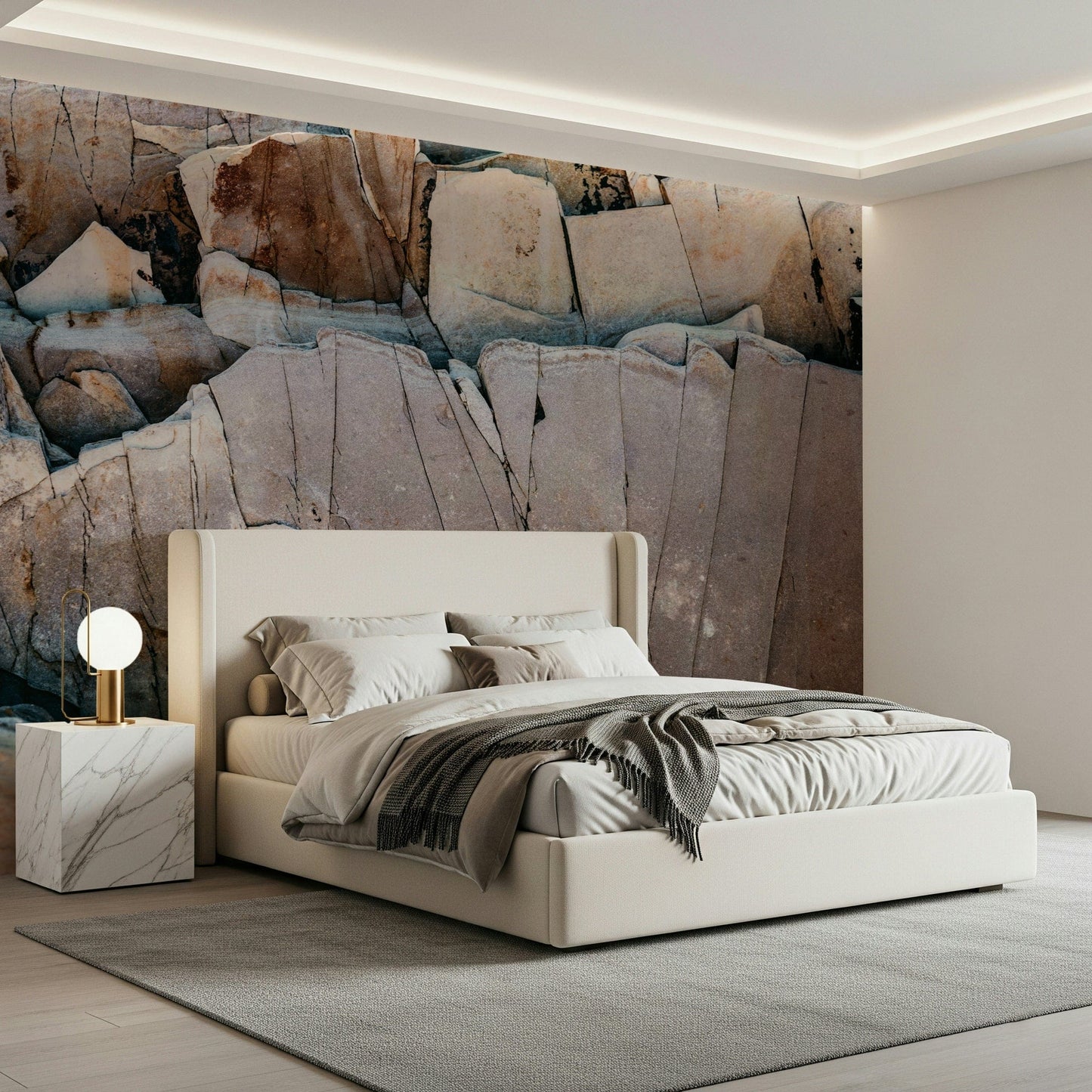 Stone Geometry Wall Mural -2226345