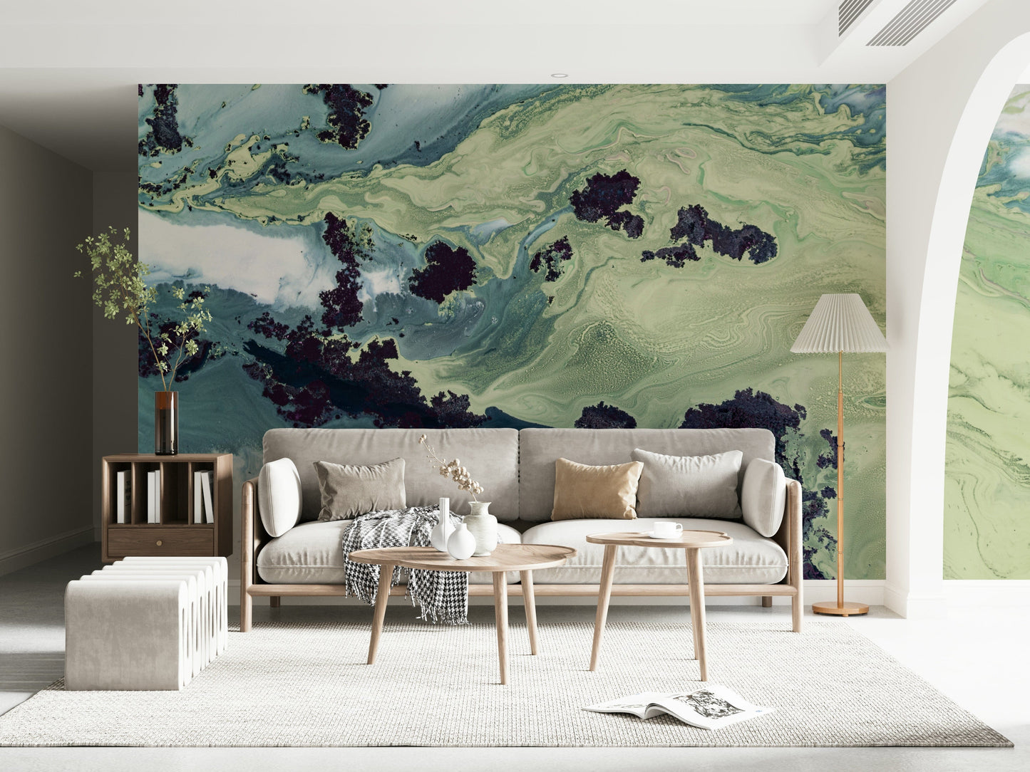 A classic abstract design wallpaper for walls.
