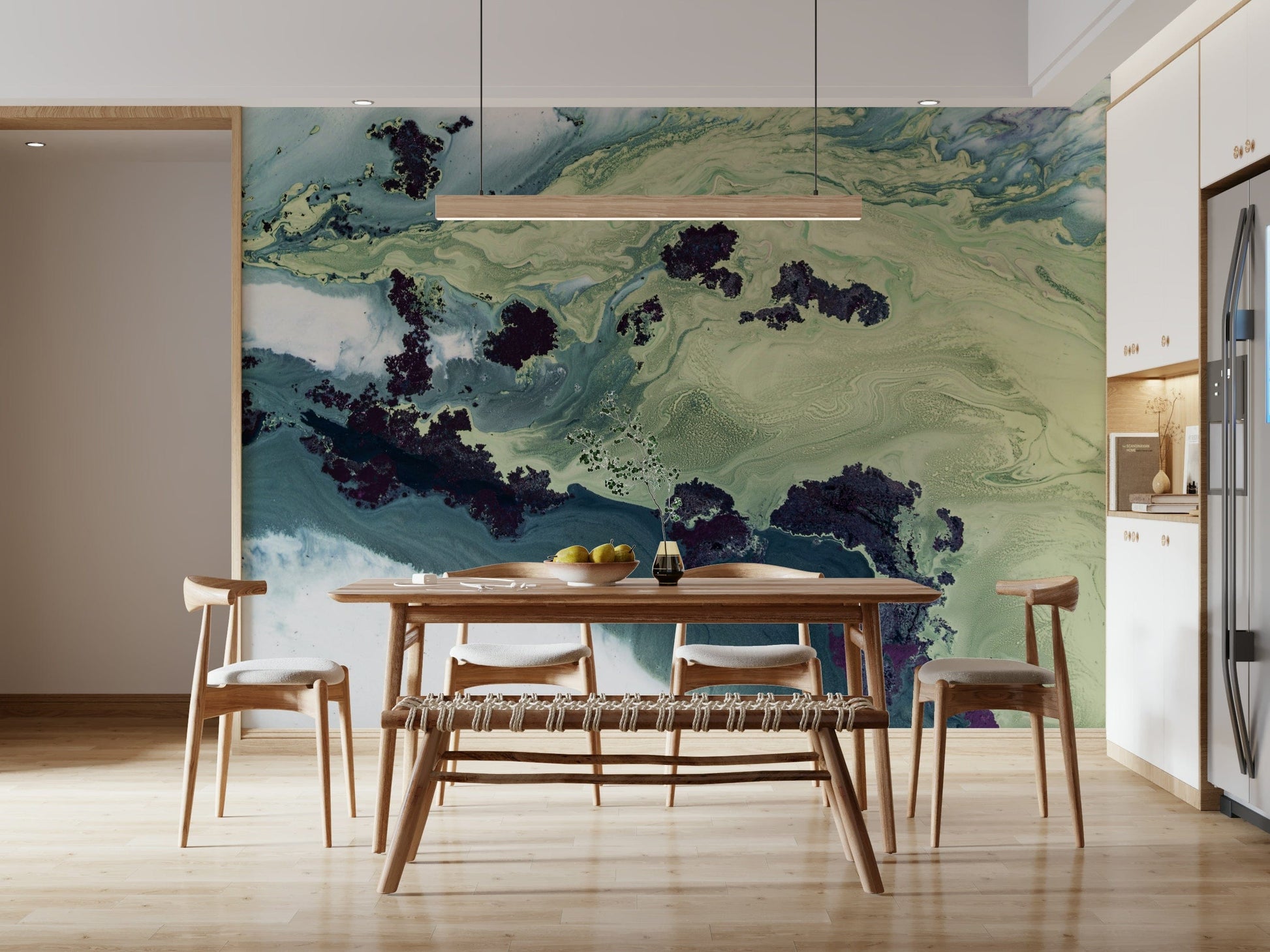 A serene abstract texture wall mural for your decor.
