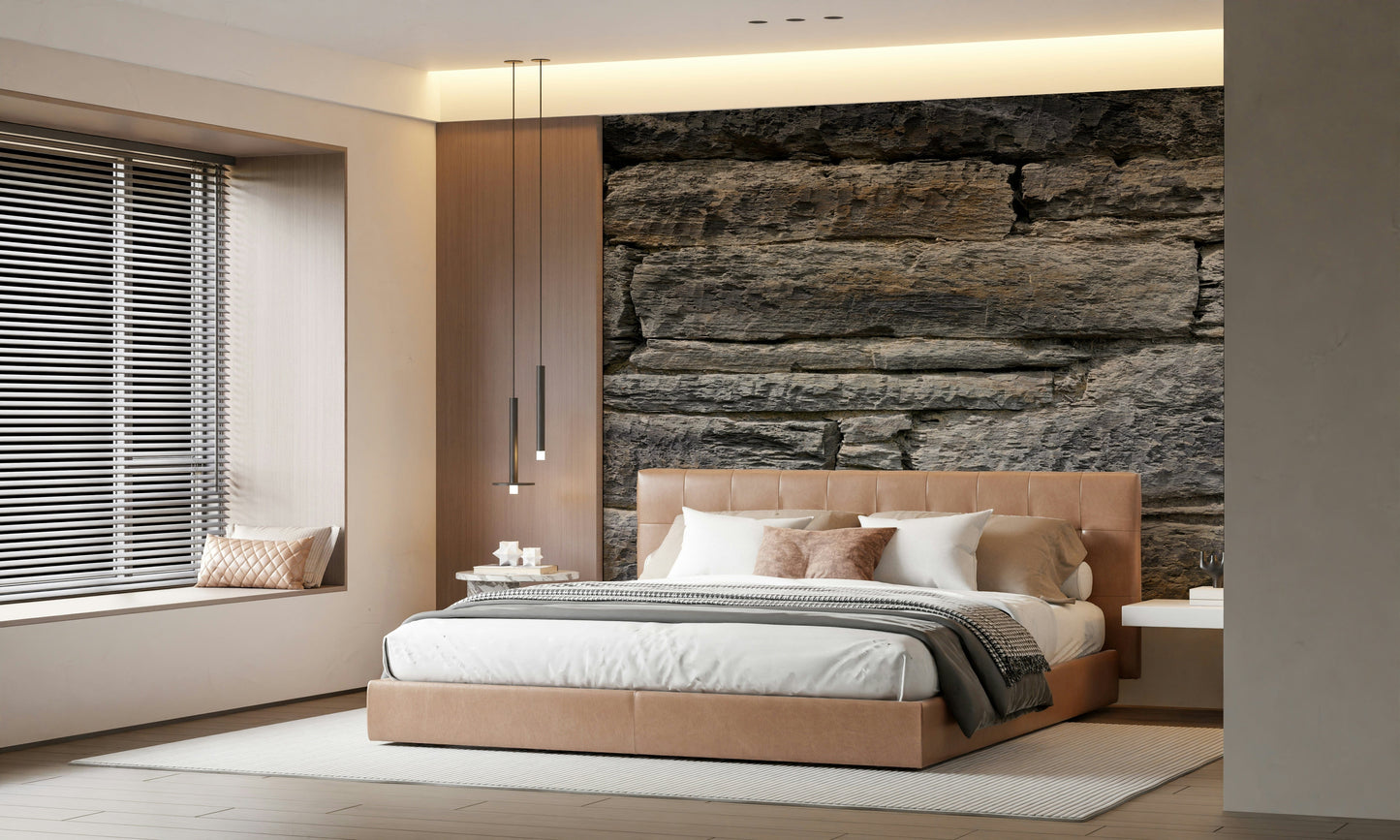 Aged Stone Wall Wall Mural -2566573