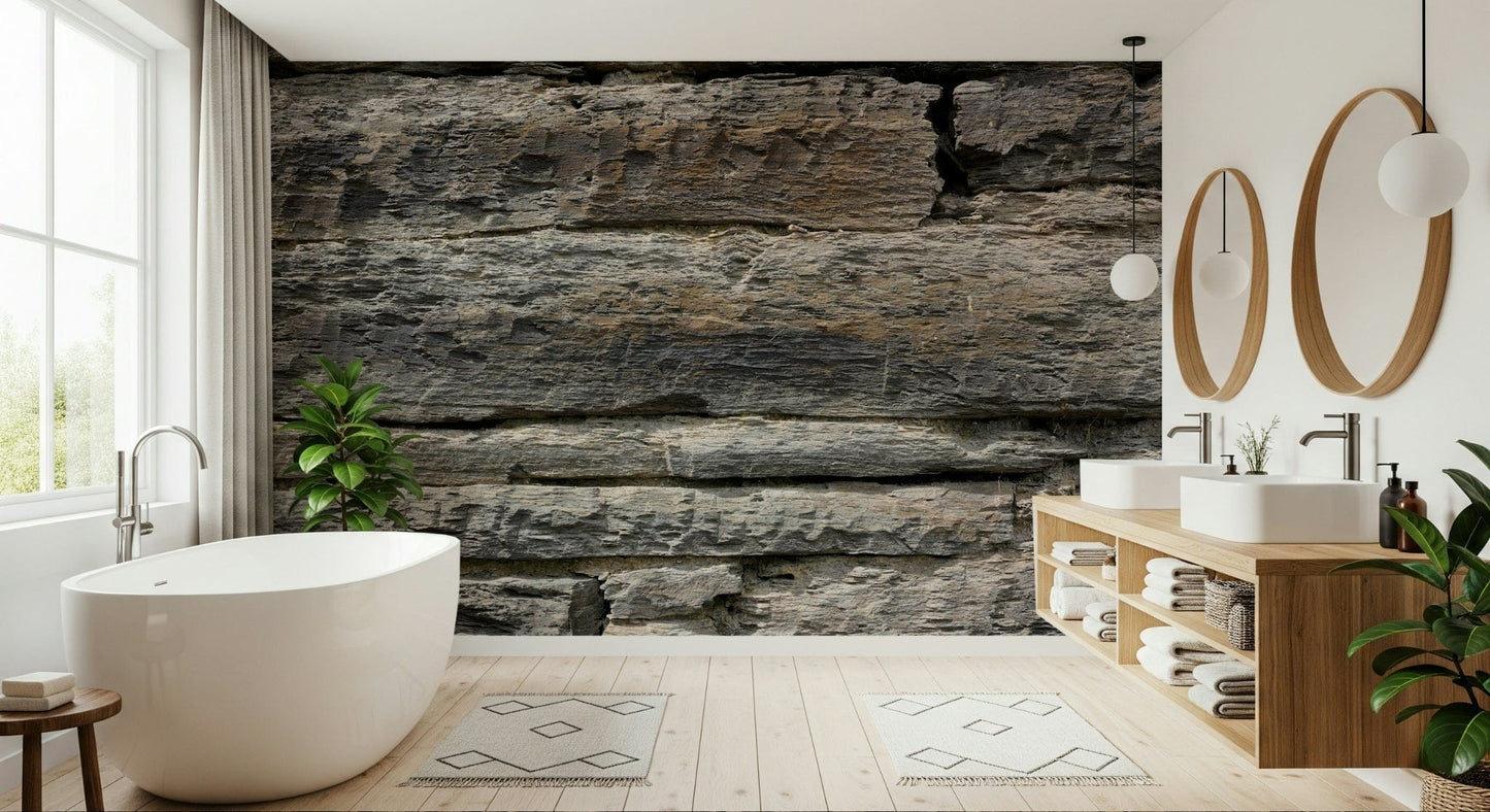 Aged Stone Wall Wall Mural -2566573