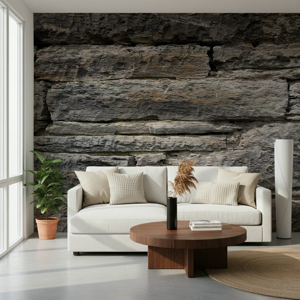Aged Stone Wall Wall Mural -2566573