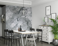 Decorative wall mural showcasing weathered stone surfaces with subtle rustic details.