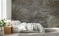 Decorative stone wallpaper mural blending soft textures and muted hues for tranquil living spaces.