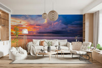 Malaysia Storm Clouds mural epic tropical view water movement.