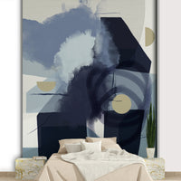 Strange Beauty mural wallpaper with abstract design

