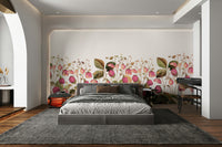 Bright berry and blossom wall mural

