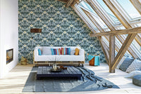 Forest Night wallpaper with botanical and whimsical elements

