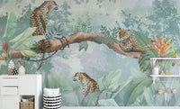 Bold and stylish leopard print wallpaper

