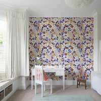 Subtle Botanical Dreams design with pastel leaves

