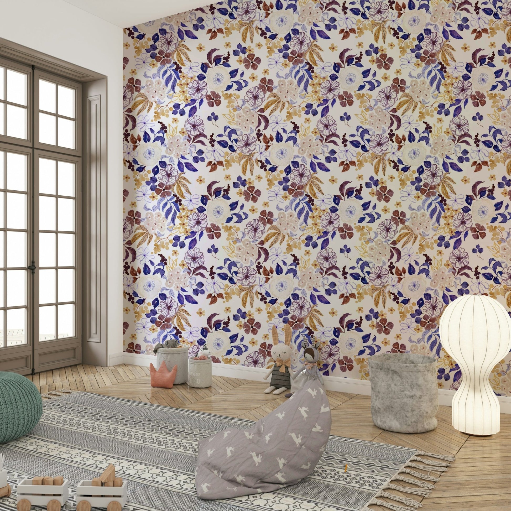 Subtle Botanical Dreams Wallpaper with soft florals


