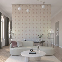 A serene wallpaper showcasing small, detailed flowers in a gentle repeating layout.