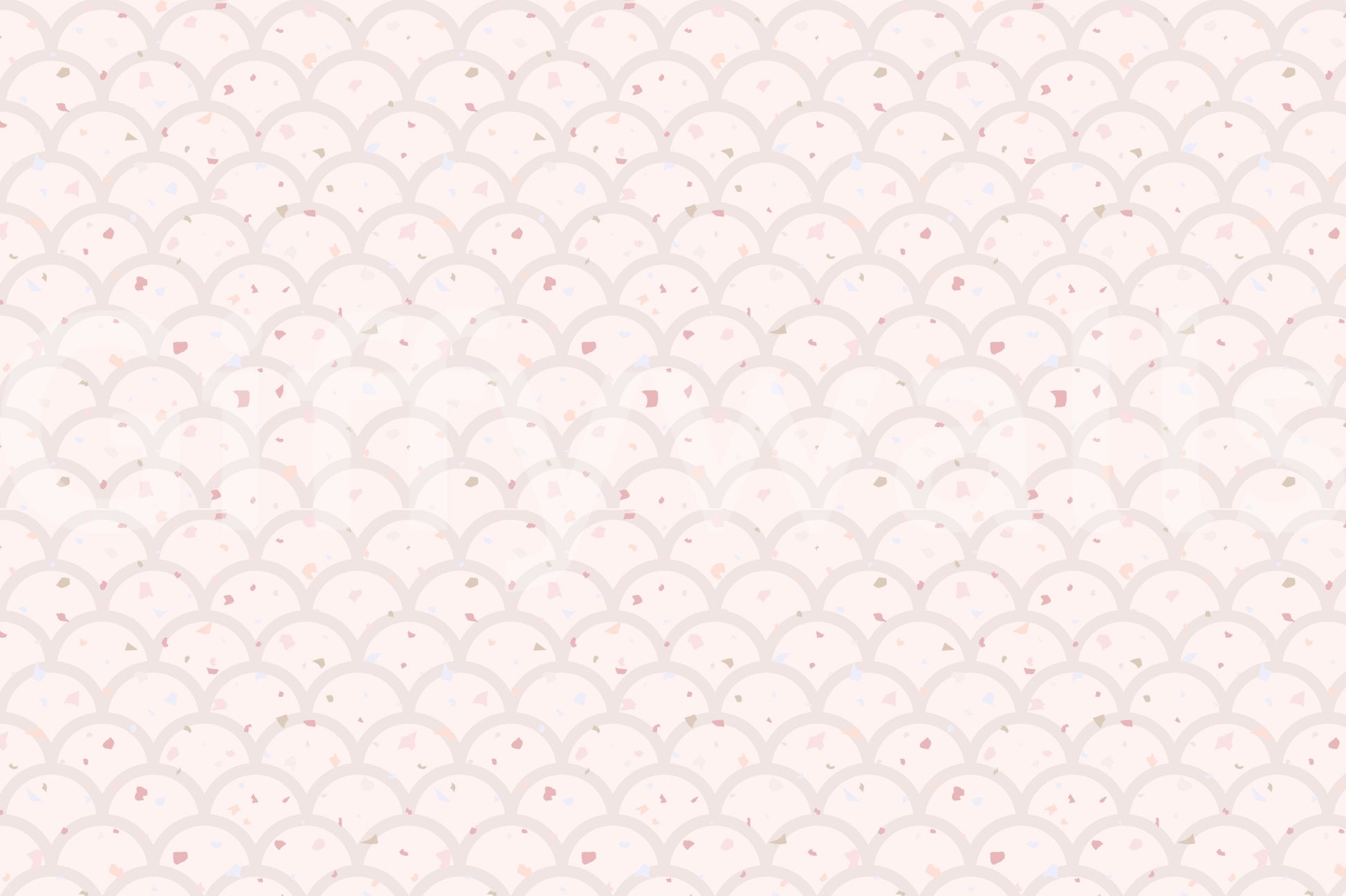 Soft pink scallop design in a modern bathroom for a fresh and airy atmosphere.
