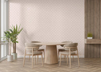 Detailed shot of the durable vinyl material used for this minimalist scale pattern.