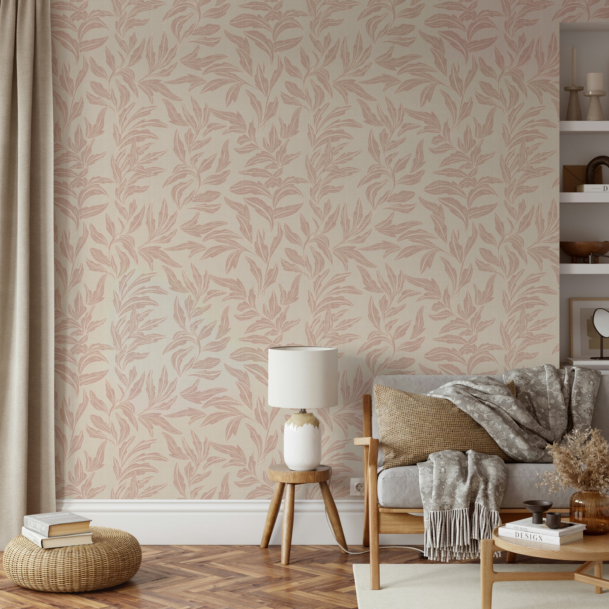 Elegant textured wallpaper with quiet charm

