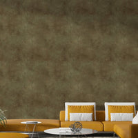Soft olive suede-effect wallpaper for cozy spaces


