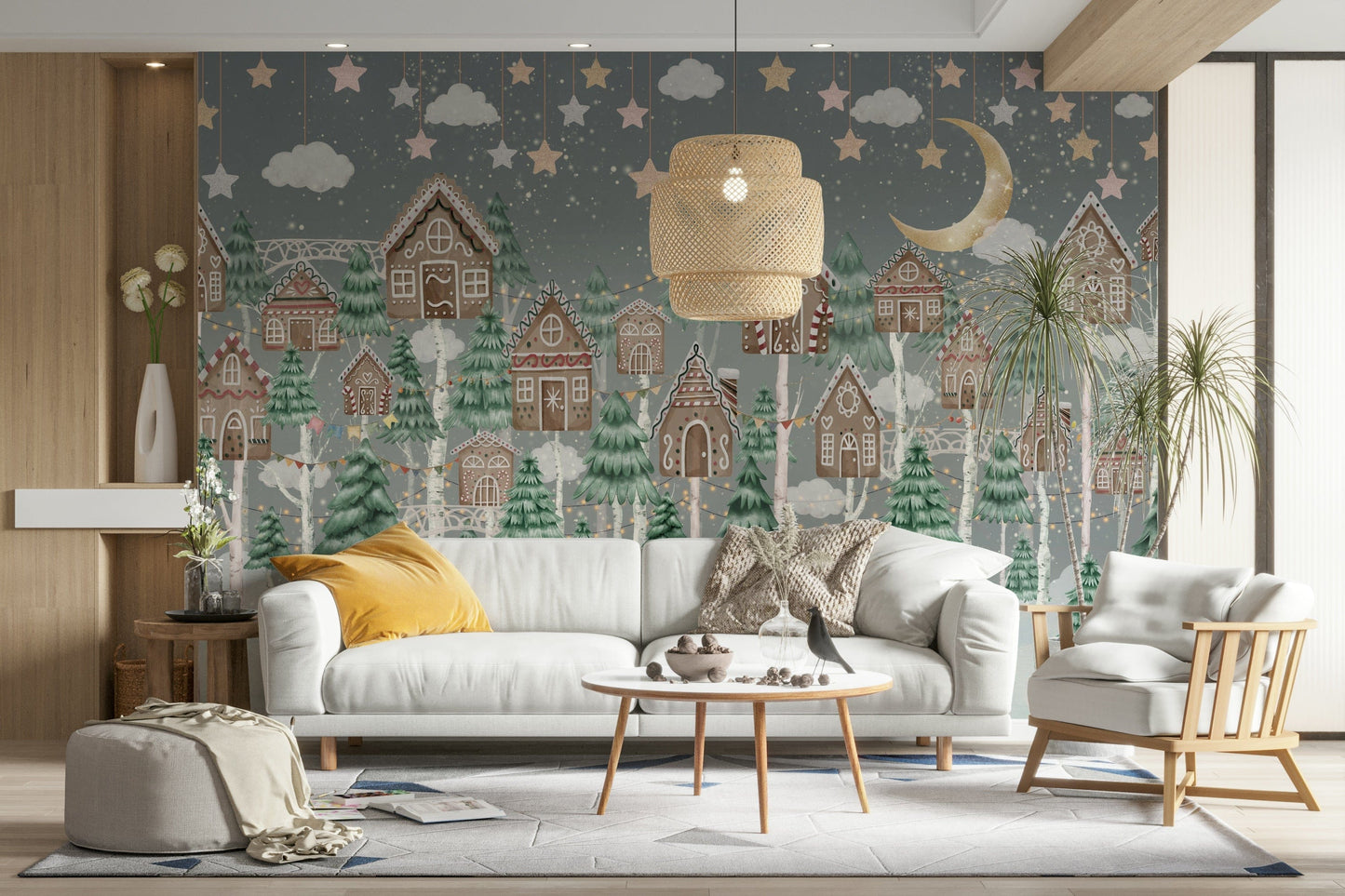 The design feels playful and gentle, with a magical touch.

