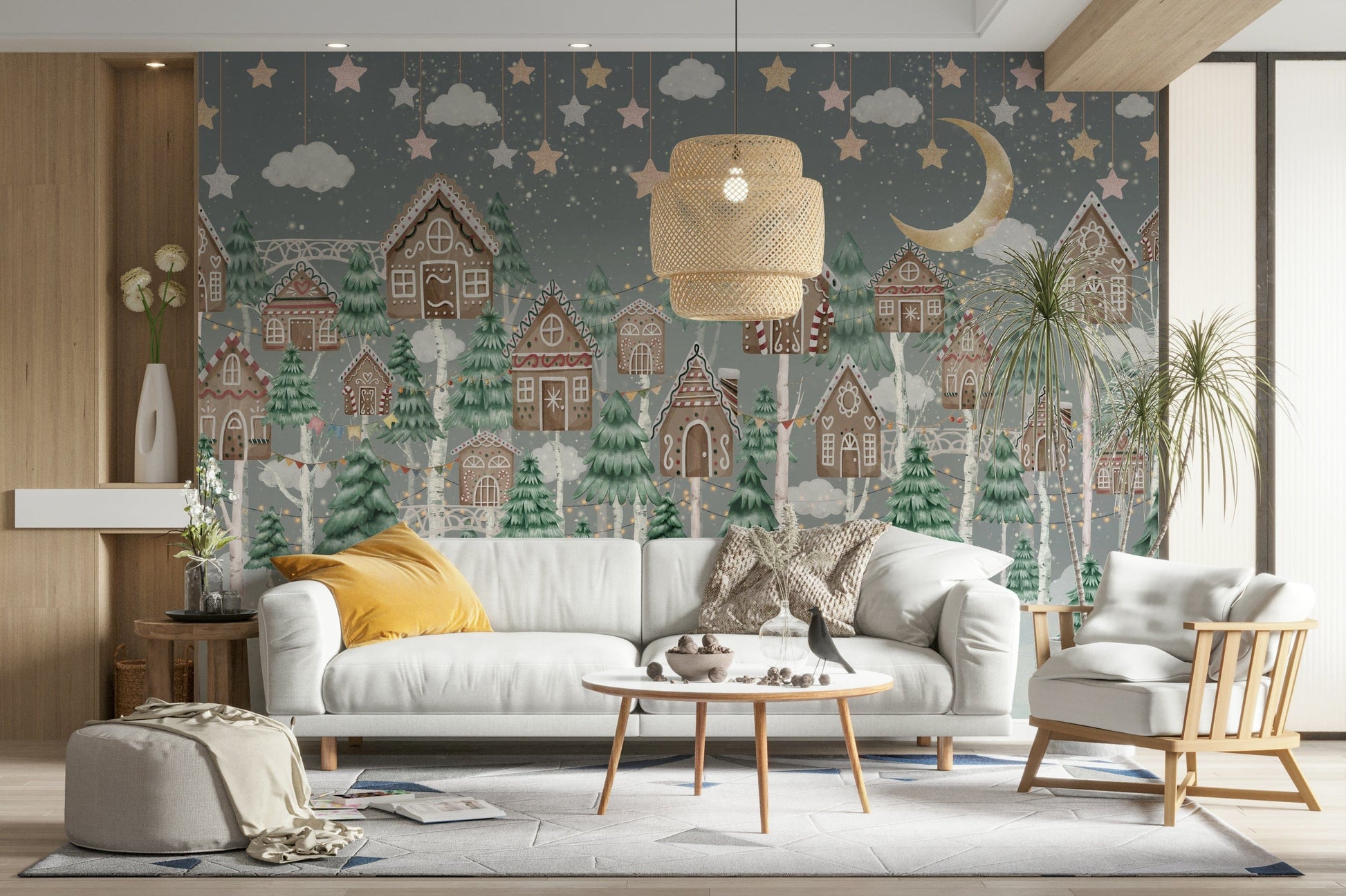 The design feels playful and gentle, with a magical touch.

