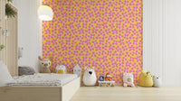 Vibrant summer blooms wallpaper with a tropical vibe

