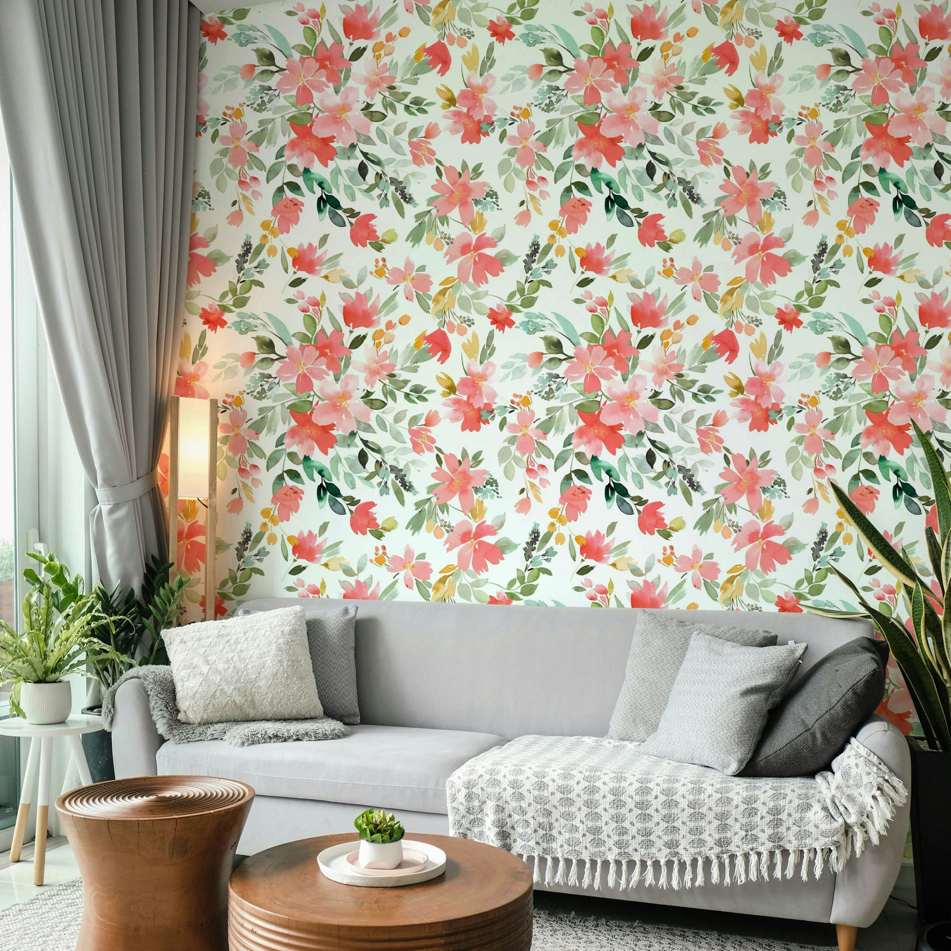 Summer Oleander design with bright flowers and calming natural greenery.


