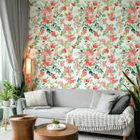 Summer Oleander design with bright flowers and calming natural greenery.


